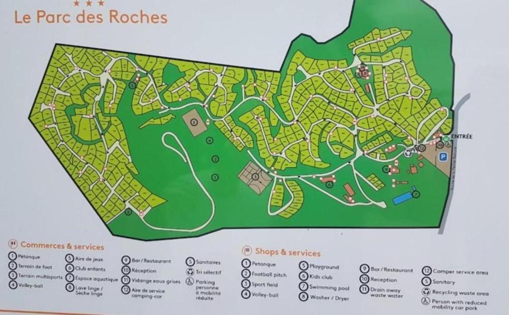 Location Mobil-Home Le Parc Des Roches Saint-Chéron Buitenkant foto